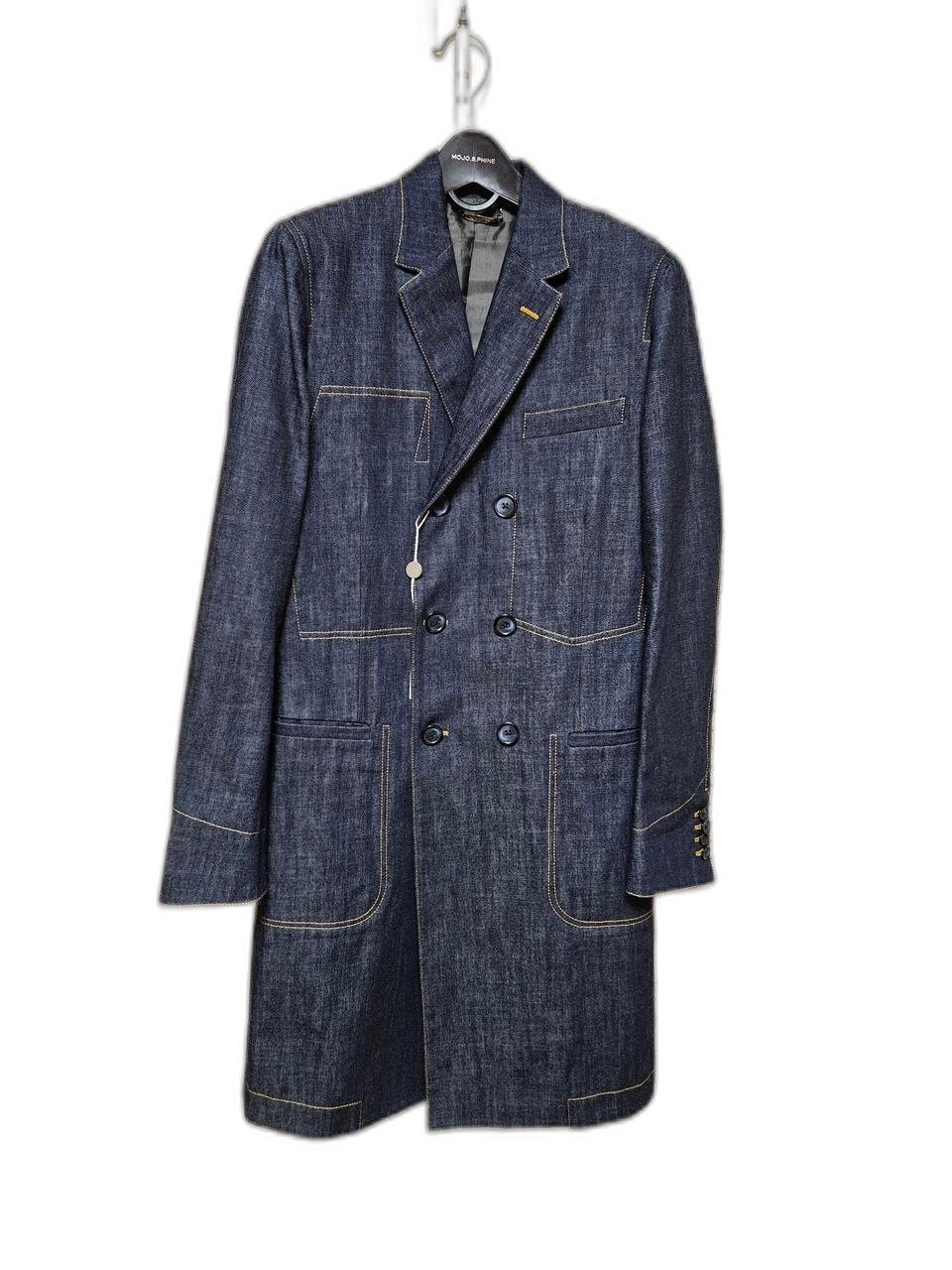 [명품/새상품] 돌체앤가바나 데님 더블 롱코트