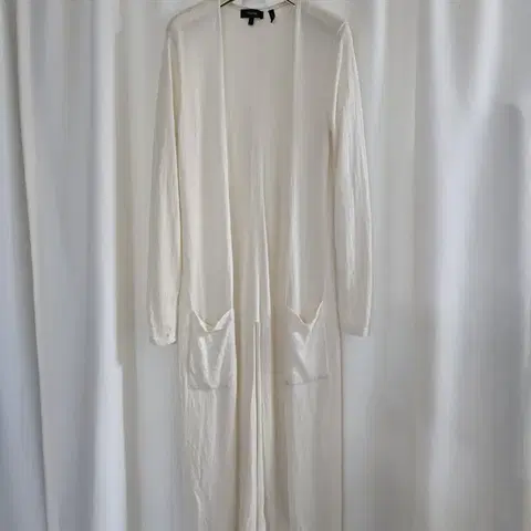 띠어리 아이보리 롱 가디건