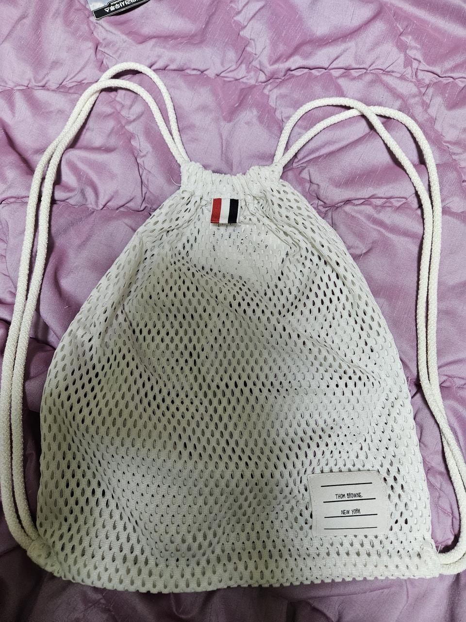 톰브라운 스트링 메쉬 복조리 신발가방 백팩
