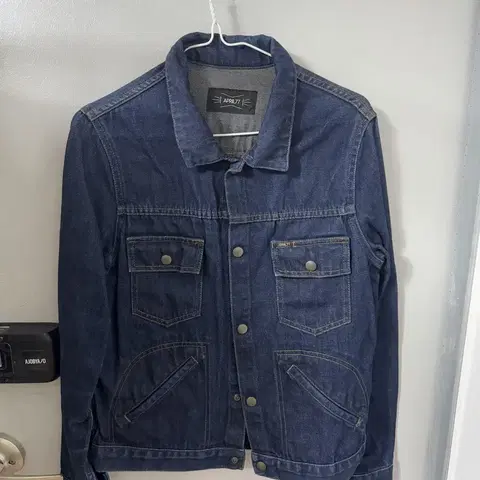 에이프릴77 생지 April77 데님 청자켓 S 사이즈 90