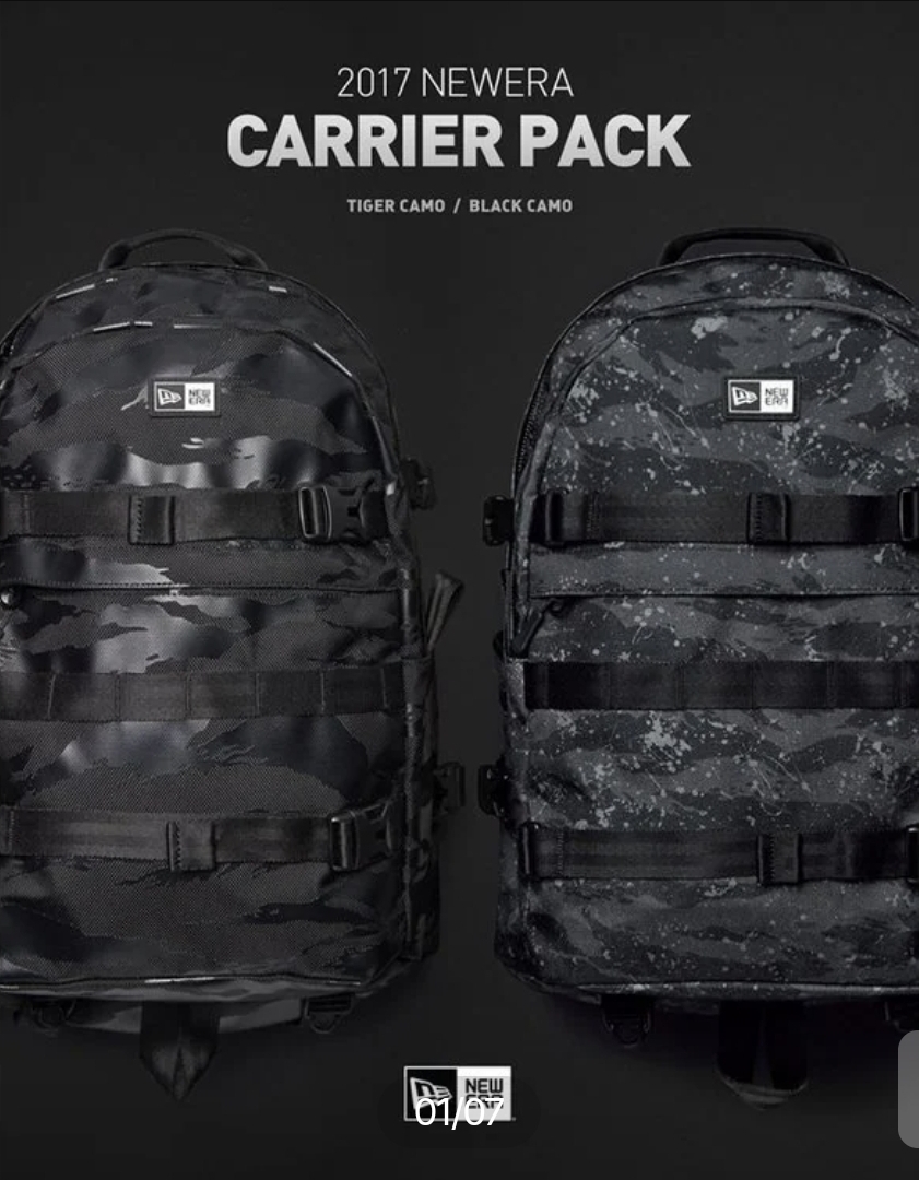뉴에라 CARRIER PACK 블랙카모