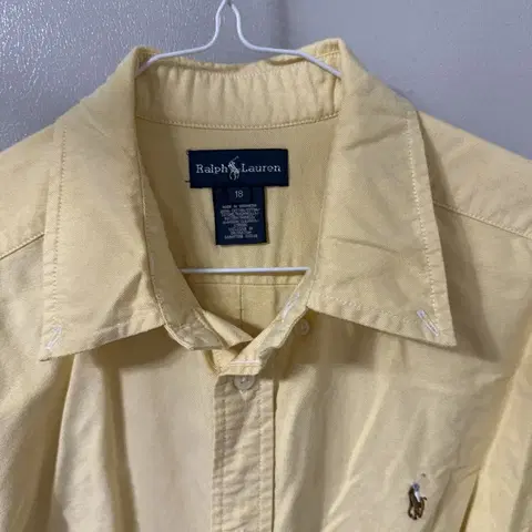 폴로 랄프 로렌 95 옥스포드 버튼다운 개나리 (거의새것!)