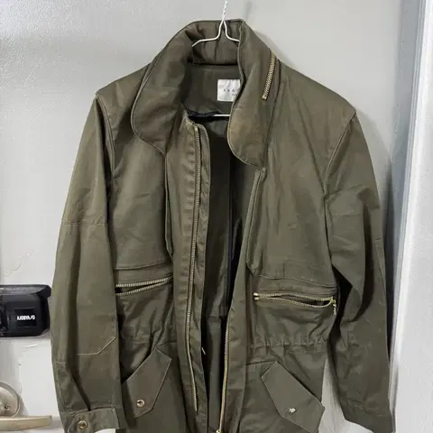 산드로 sandro 야상 95 필드자켓 히든후드 M-65 국내매장판