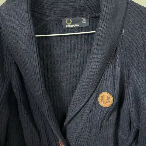 프레드 페리 100 오버핏 숄 카라 하찌 가디건 국내매장판