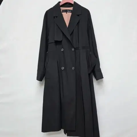 지컷 밑단 언발컷팅 트렌치코트 55사이즈