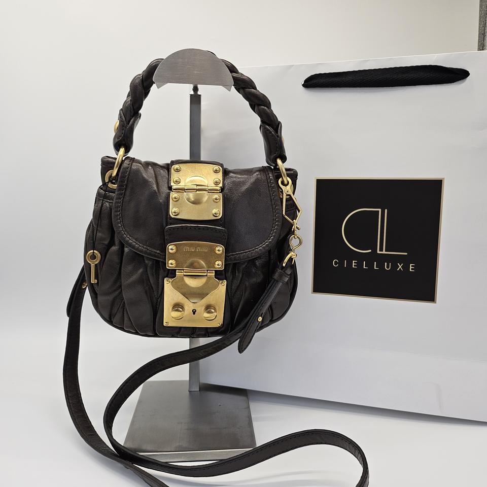 정품 미우미우 나파 미니 코퍼백