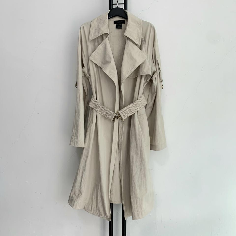 정품 도나카란 DKNY 베이지 바람막이  트렌치코트