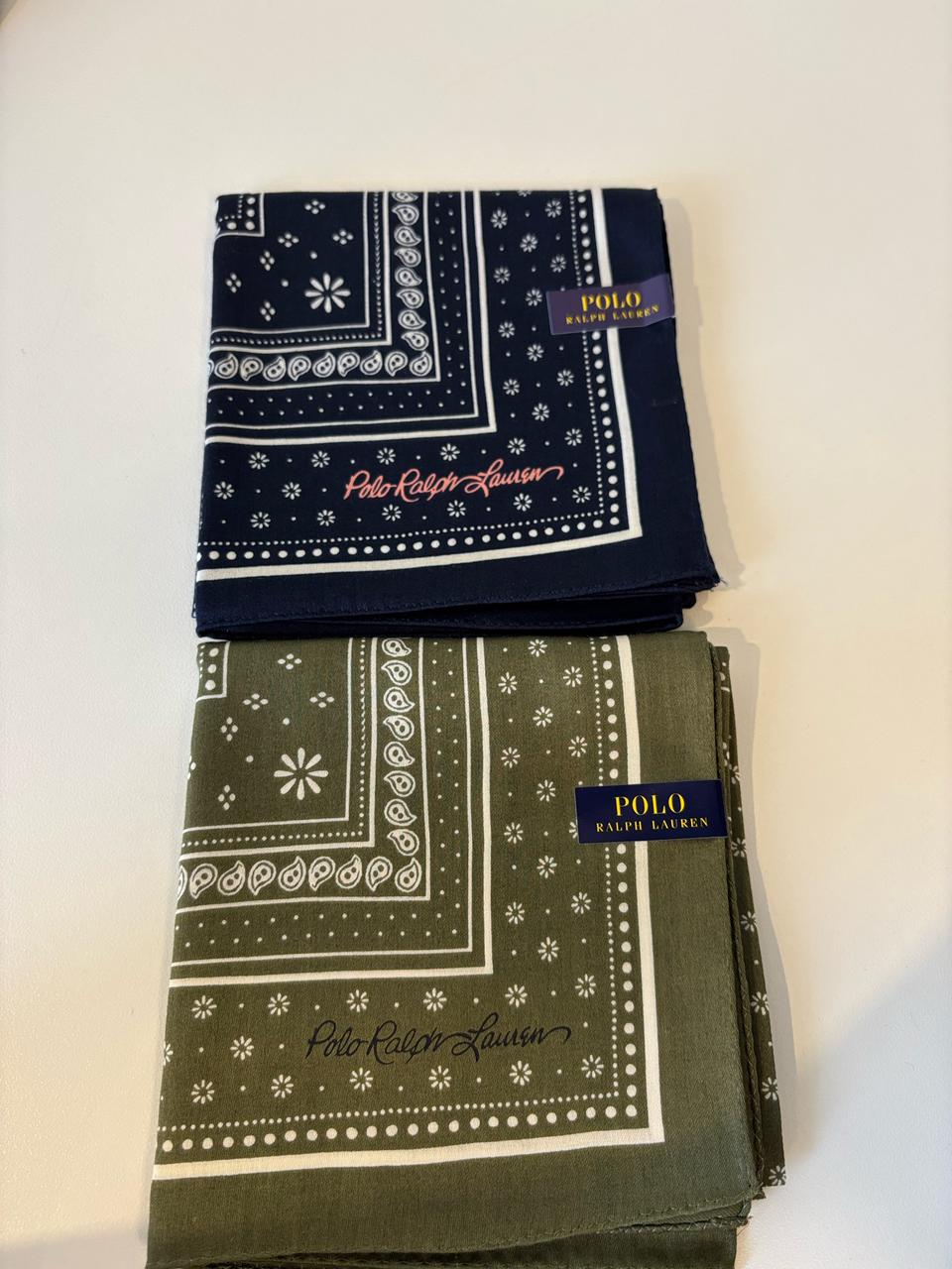 폴로 랄프로렌 Bandana 손수건 네이비/카키