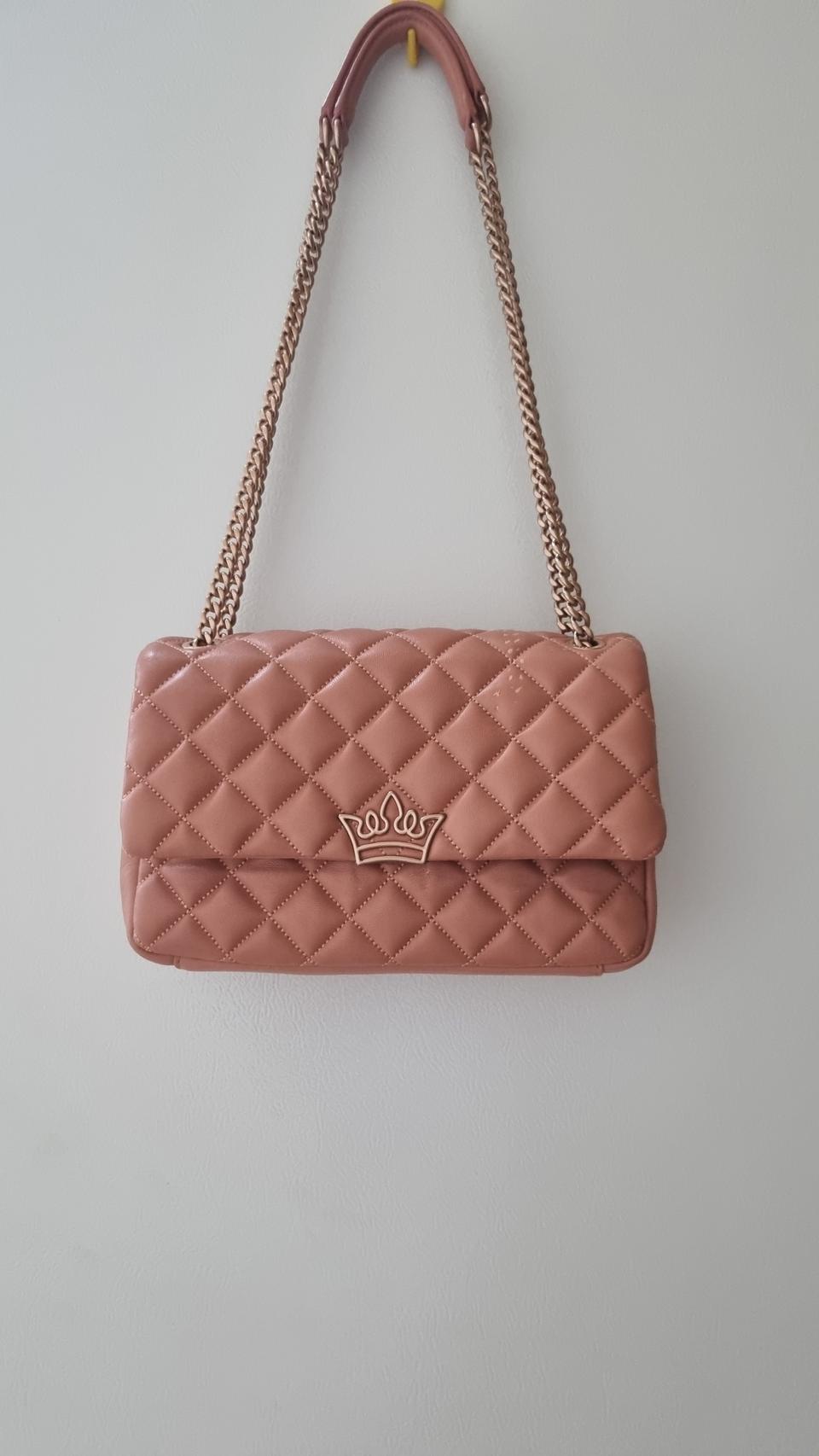 (정품)제이에스티나 퀼팅 체인백 핑크+더스트백포함