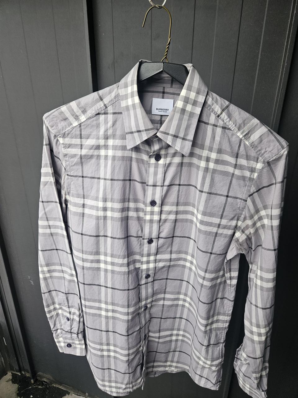 (95~100)버버리 신상 아카이브 그레이 체크셔츠(정품)