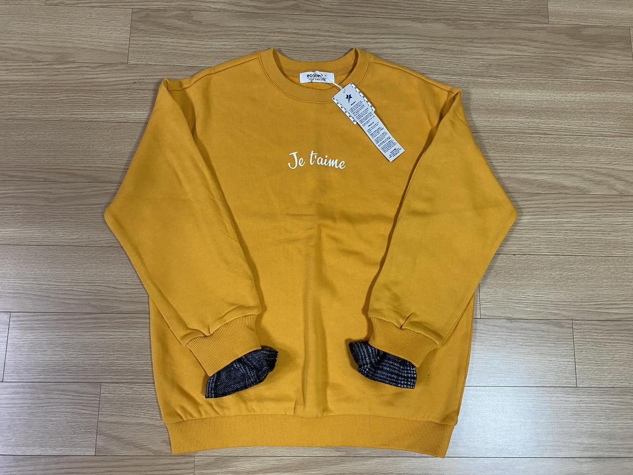 에꼴리에 기모 맨투맨 150,160~170