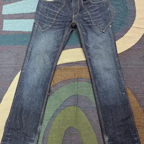 Nicole Club for Men 소가죽 패치 데님 진(32)