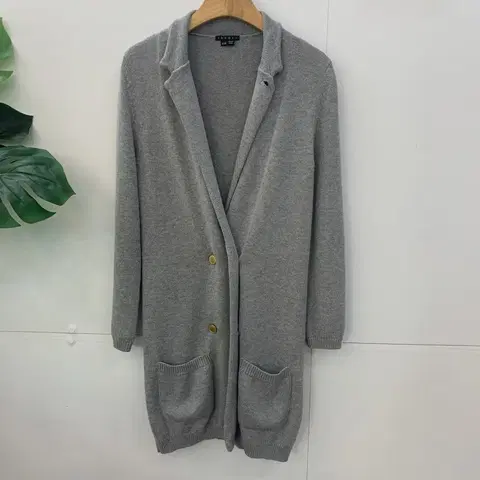 띠어리 캐시미어 가디건 그레이 P사이즈
