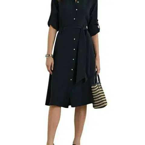 로렌랄프로렌 셔츠형 버튼 롱원피스