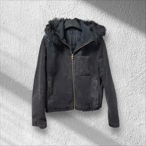 [50] 백화점판 루이비통 데님 위드 퍼 후드