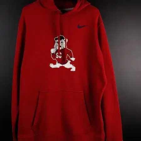 [L] 나이키 불독 레드 후드티