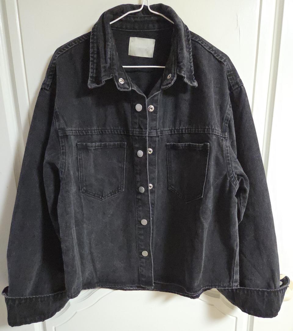 (새상품) 흑청 오버핏 루즈핏 자켓 프리사이즈