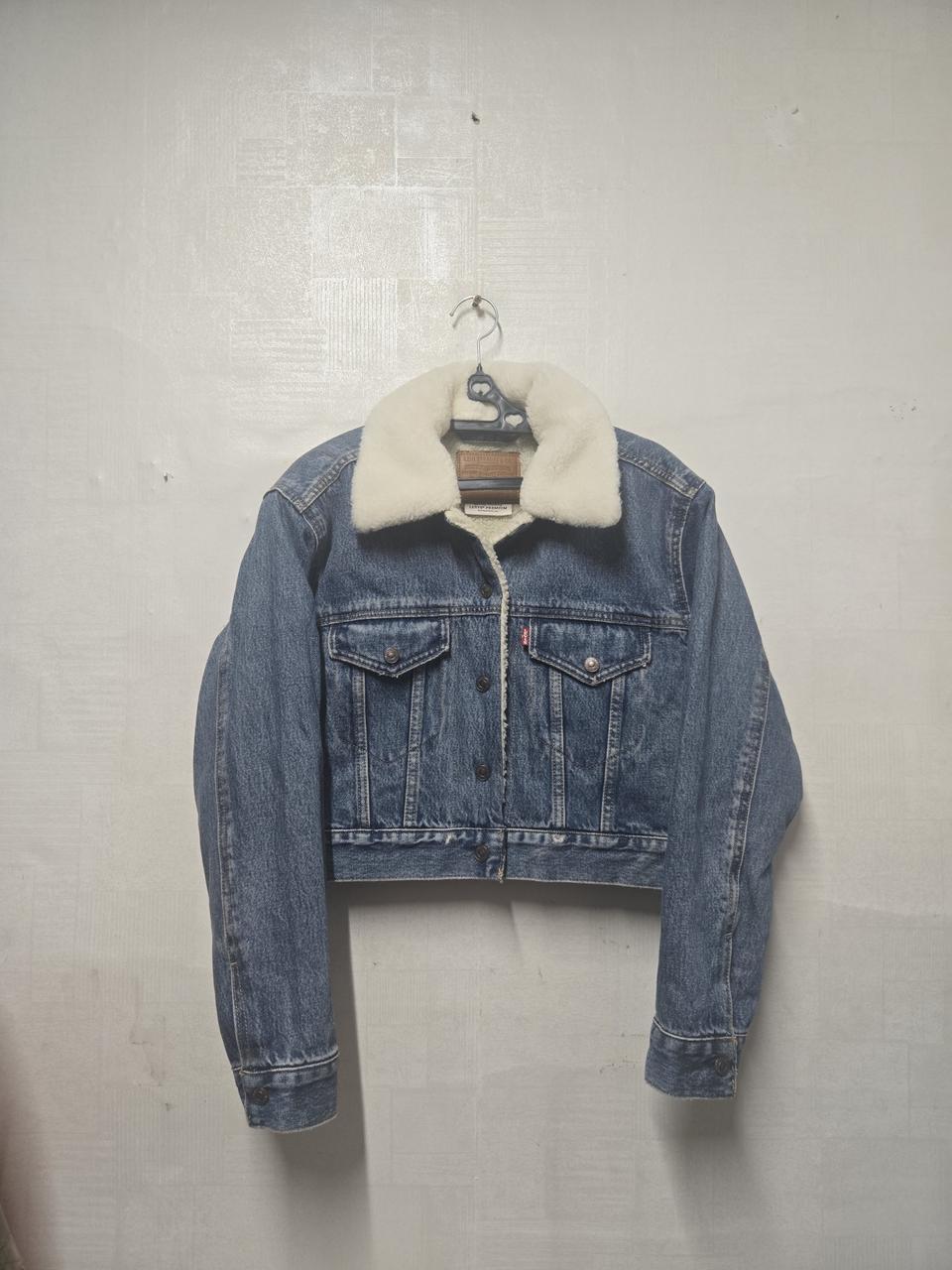 리바이스 양털 데님쟈켓 S