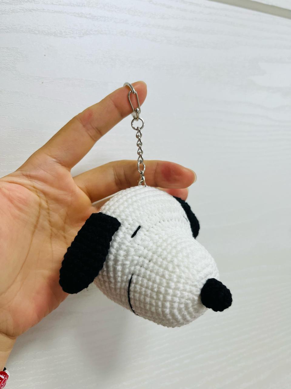 손뜨개 스누피인형키링 가방고리 핸드메이드