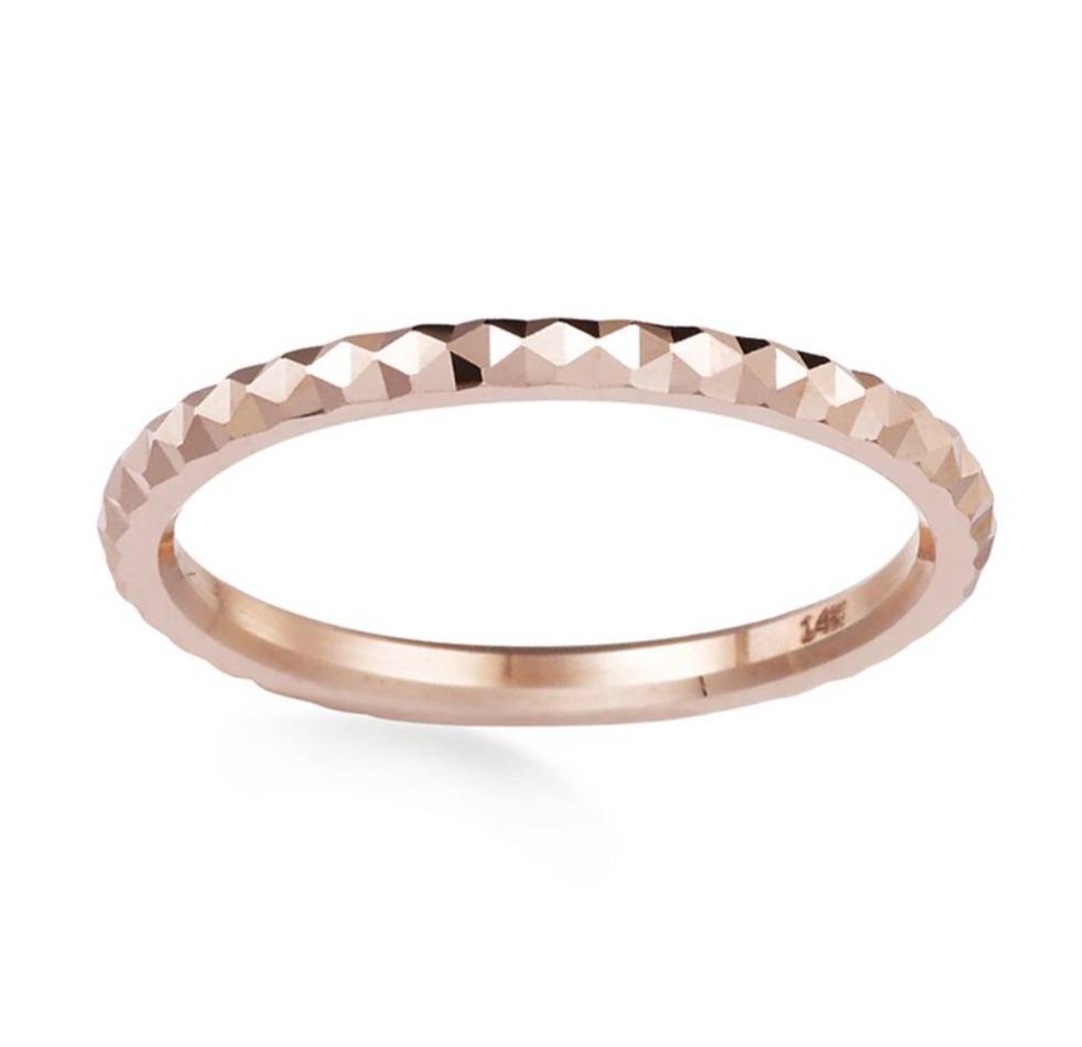 14k 로즈골드 컷팅반지 새상품