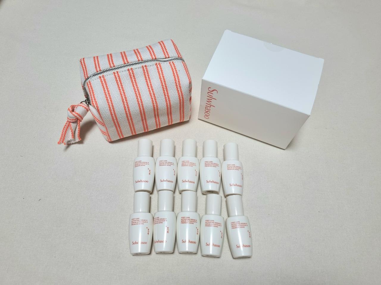 설화수 윤조에센스 8ml 10개 설화수 스트라이프 파우치