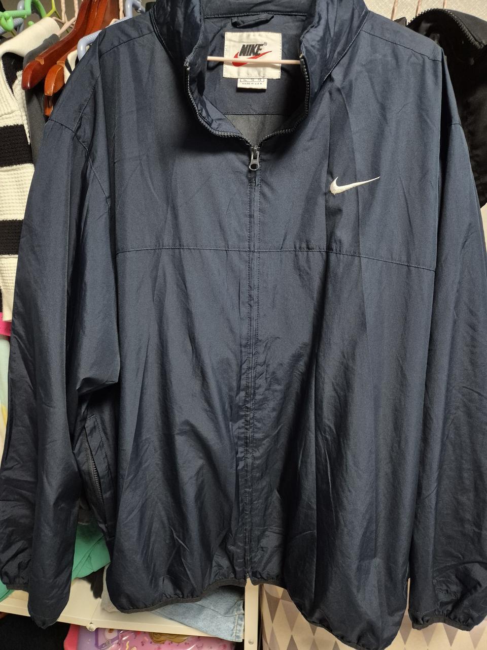 나이키 올드스쿨 바람막이(XL)네이비