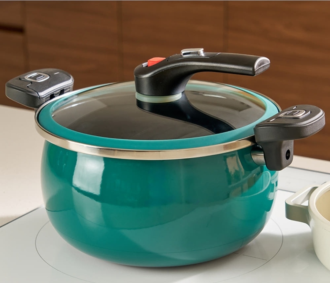 미개봉 새제품-로얄슈미츠 법랑코팅 IH 에나멜 저압 압력솥 7L