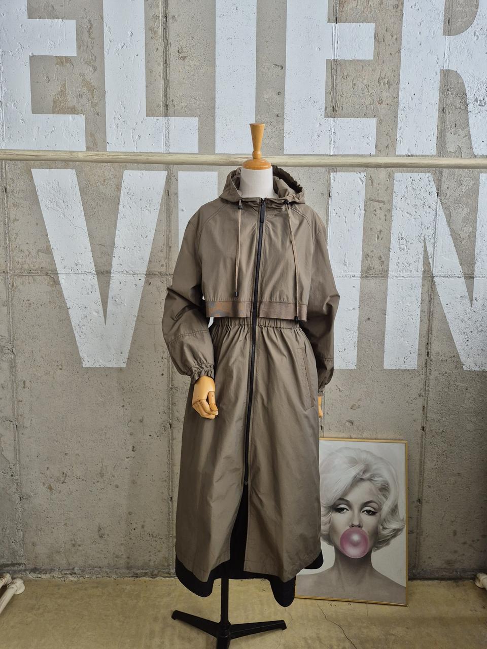 막스까르띠지오 후드 롱 야상자켓