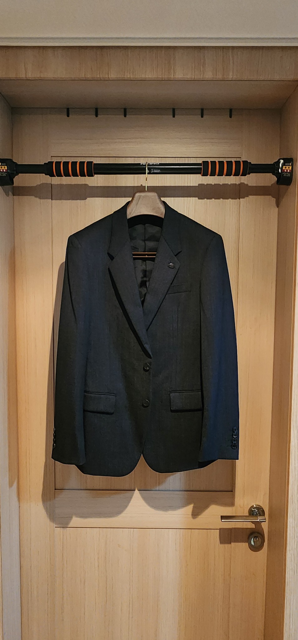 진그레이 커스텀멜로우 모직 자켓 슬림L