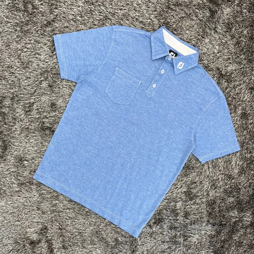 풋조이 남성 골프 반팔 카라 티셔츠 (L)