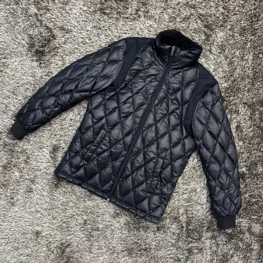 라코스테 남성 덕다운 누빔 패딩 자켓 (50)