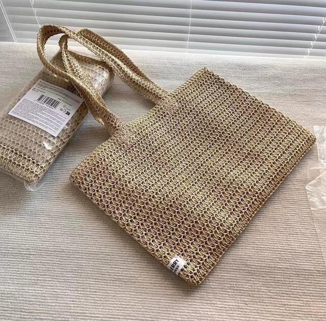 버버리 라탄백 비치백 라탄 숄더팩