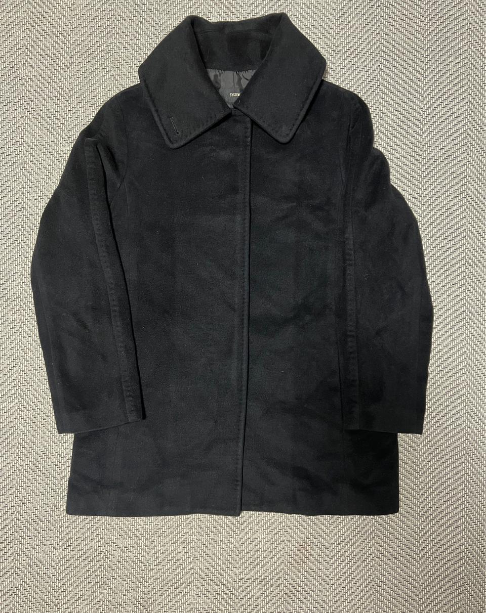 한섬 시스템 SYSTEM 블랙 싱글 코트 정품