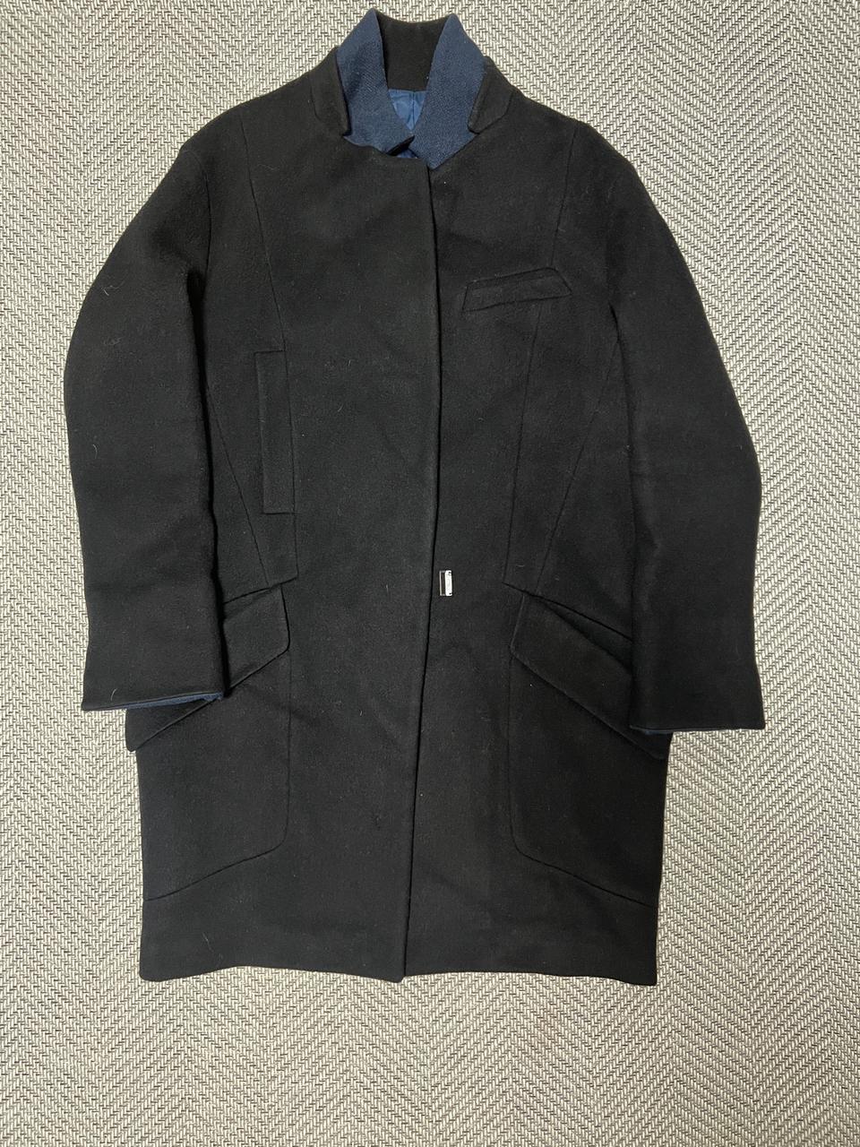 한섬 SJSJ 블랙 싱글 코트 정품