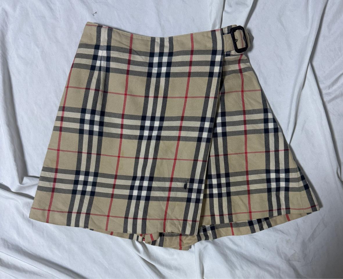 빈티지 버버리 노바체크 랩스커트 팬츠
