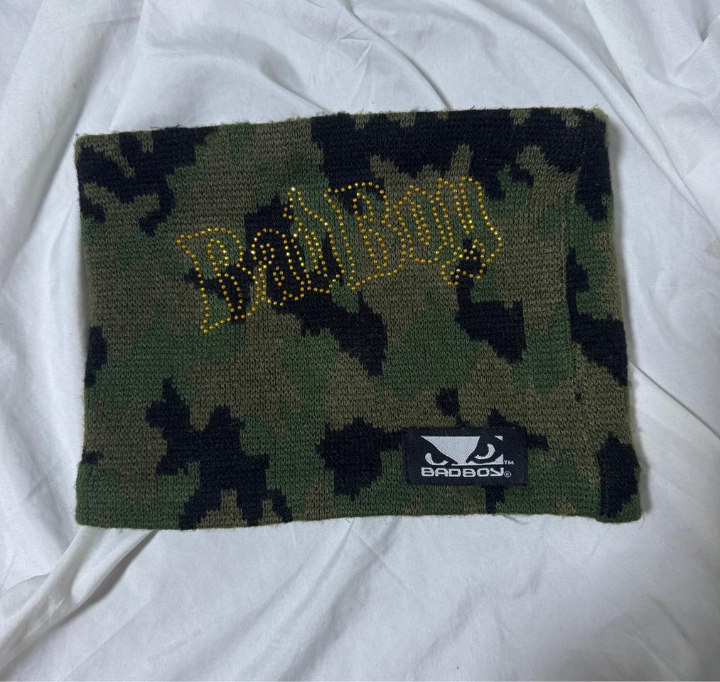 배드보이 카모패턴 넥 워머