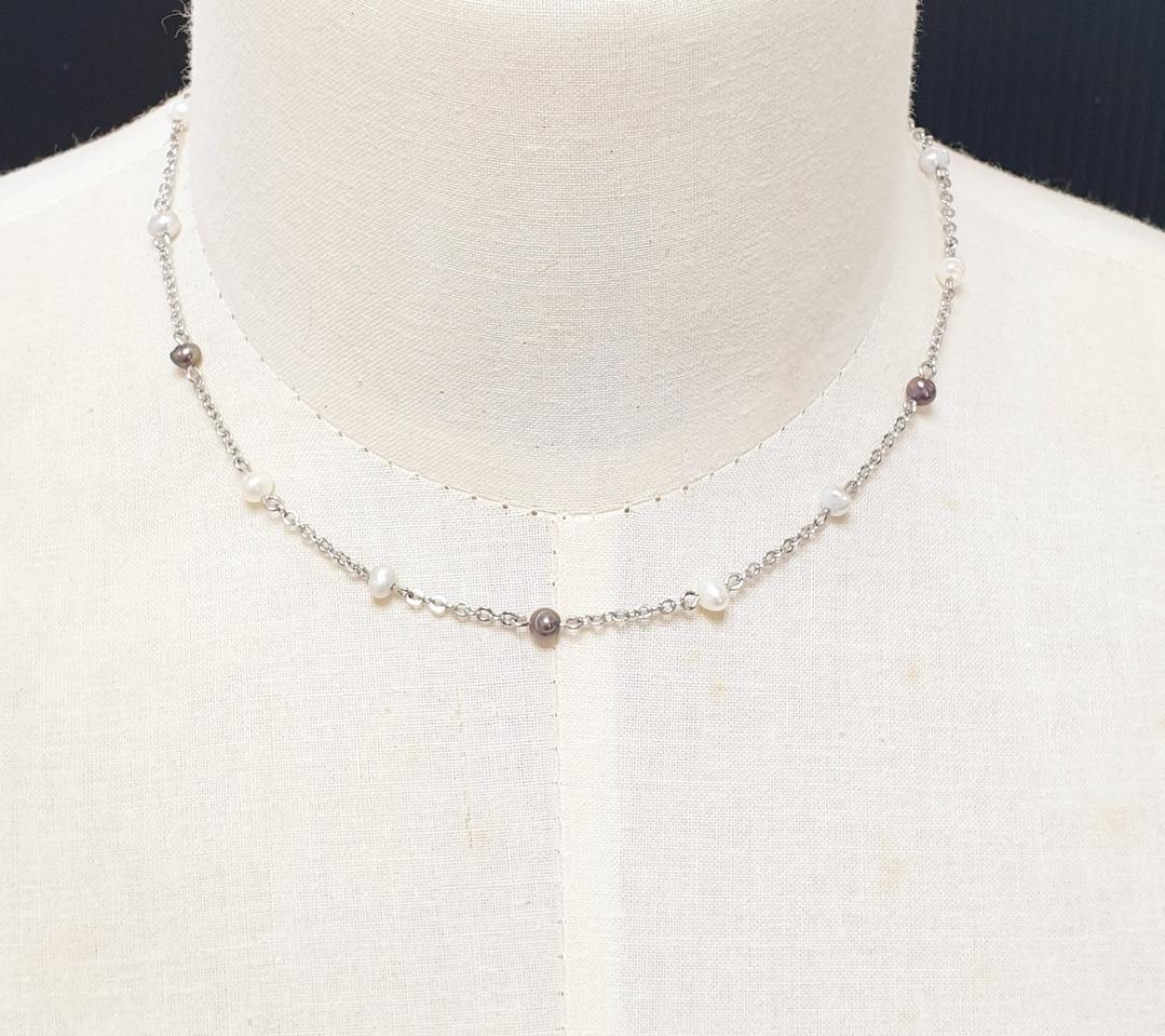 Elegant Pearl Chain Necklace
