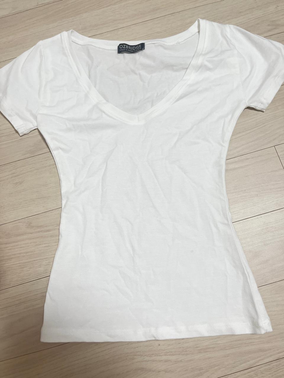 하얀색 기본티 새상품