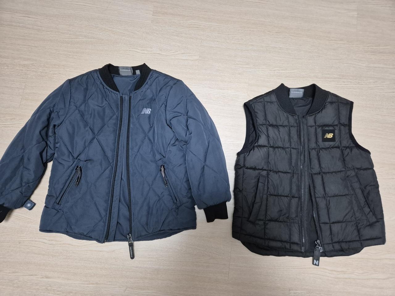 뉴발란스 120 남아 경량패딩 패딩조끼 일괄 잠바