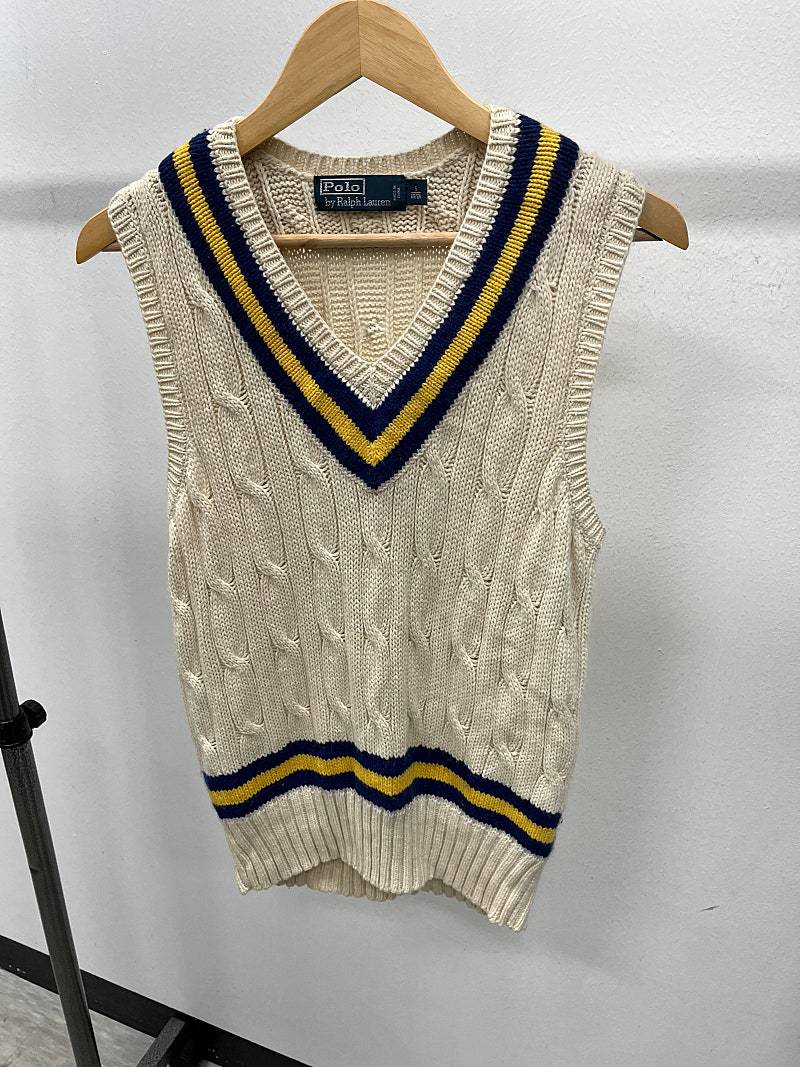 여) 폴로 크리켓 캐시미어 베스트