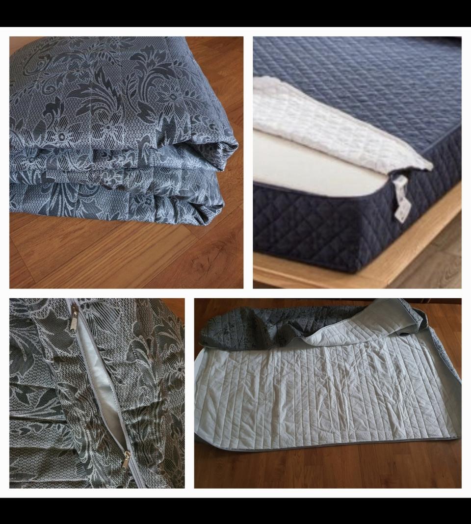 싱글매트리스통째로통커버지퍼가3면으로연결되있어편리함저렴히1만원그외1개덤