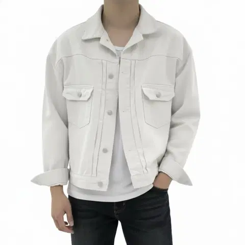 가을 트러커자켓 포켓자켓 헤비코튼 크롭자켓