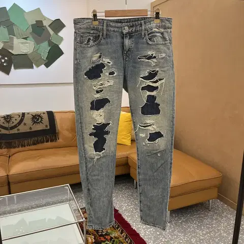 랄프로렌 데님앤서플라이 디스트로이드진 뎨님 청바지 27인치 C05659