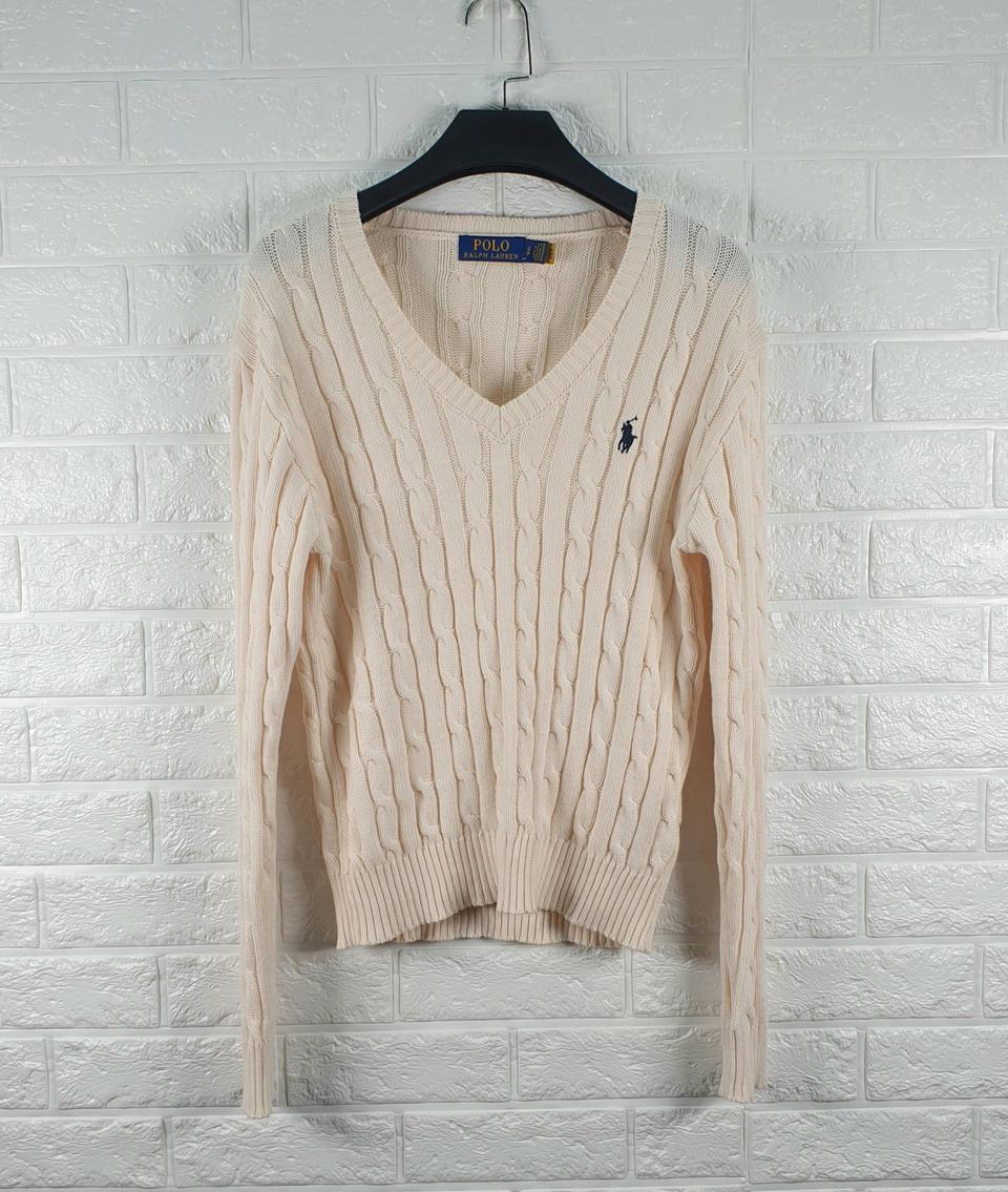 [55]폴로랄프로렌 케이블 브이넥 니트
