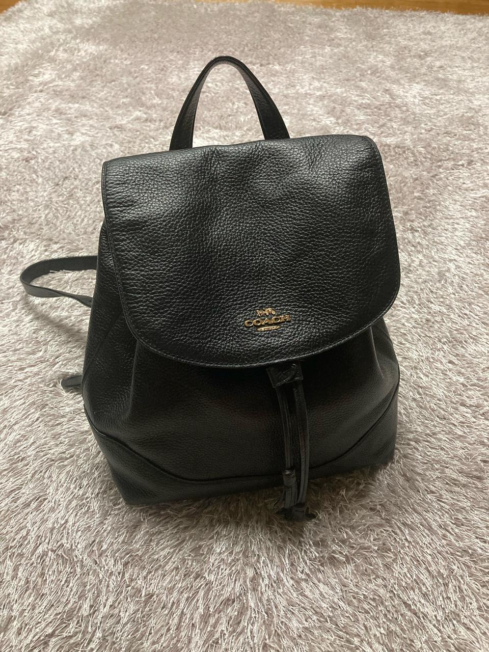 코치 블랙 백팩