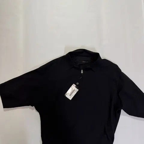 (새상품)닥스 반집업 남방 반팔 블랙(88사이즈)