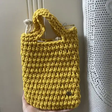 원가 4만) 택O 후아유 네트백 옐로우