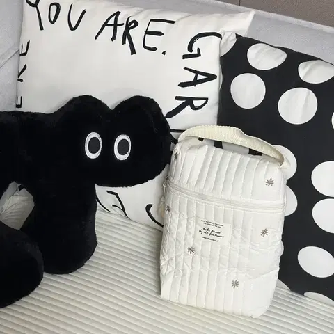 자수 포인트 기저귀 가방, 파우치