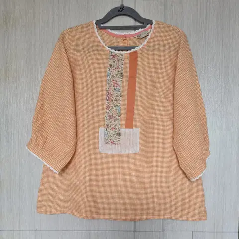 프리~77) 미착용 수준 / HERA 레이스 린넨 블라우스