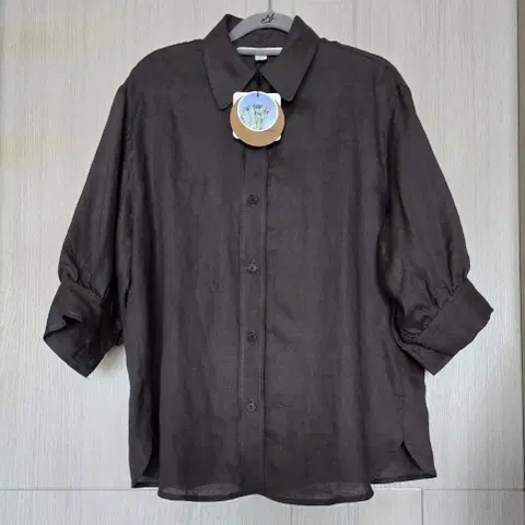 66~77)새제품/2024.1/SJ WANI 프렌치린넨(아마) 블라우스